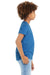 Bella + Canvas 3001Y Youth Jersey Short Sleeve Crewneck T-Shirt Columbia Blue Model Side