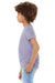 Bella + Canvas BC3001Y/3001Y Youth Jersey Short Sleeve Crewneck T-Shirt Dark Lavender Purple Model Side