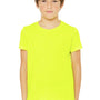 Bella + Canvas Youth Jersey Short Sleeve Crewneck T-Shirt - Neon Yellow