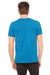 Bella + Canvas BC3005/3005 Mens Jersey Short Sleeve V-Neck T-Shirt Deep Teal Blue Model Back