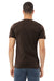 Bella + Canvas BC3005/3005/3655C Mens Jersey Short Sleeve V-Neck T-Shirt Brown Model Back