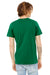 Bella + Canvas BC3005/3005/3655C Mens Jersey Short Sleeve V-Neck T-Shirt Kelly Green Model Back