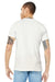 Bella + Canvas BC3005/3005/3655C Mens Jersey Short Sleeve V-Neck T-Shirt Vintage White Model Back