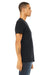 Bella + Canvas BC3005/3005 Mens Jersey Short Sleeve V-Neck T-Shirt Vintage Black Model Side