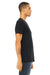 Bella + Canvas BC3005/3005/3655C Mens Jersey Short Sleeve V-Neck T-Shirt Vintage Black Model Side