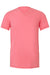 Bella + Canvas BC3005/3005/3655C Mens Jersey Short Sleeve V-Neck T-Shirt Neon Pink Flat Back