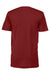 Bella + Canvas BC3005/3005/3655C Mens Jersey Short Sleeve V-Neck T-Shirt Cardinal Red Flat Back