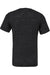 Bella + Canvas BC3005/3005/3655C Mens Jersey Short Sleeve V-Neck T-Shirt Charcoal Black Slub Flat Back