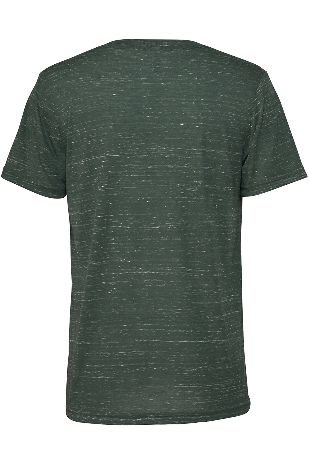 Bella + Canvas BC3005/3005/3655C Mens Jersey Short Sleeve V-Neck T-Shirt Forest Green Marble Flat Back