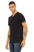 Bella + Canvas BC3005/3005 Mens Jersey Short Sleeve V-Neck T-Shirt Black Model 3Q