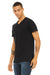 Bella + Canvas BC3005/3005/3655C Mens Jersey Short Sleeve V-Neck T-Shirt Black Model 3Q