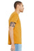 Bella + Canvas BC3005/3005/3655C Mens Jersey Short Sleeve V-Neck T-Shirt Mustard Yellow Model Side