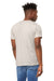 Bella + Canvas BC3005CVC Mens CVC Short Sleeve V-Neck T-Shirt Heather Dust Model Back