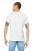 Bella + Canvas BC3005CVC Mens CVC Short Sleeve V-Neck T-Shirt Solid White Model Back
