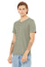 Bella + Canvas BC3005CVC Mens Jersey Short Sleeve V-Neck T-Shirt Heather Stone Model 3Q