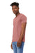 Bella + Canvas BC3005CVC Mens CVC Short Sleeve V-Neck T-Shirt Heather Mauve Model 3Q
