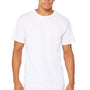 Bella + Canvas Mens Long Body Urban Short Sleeve Crewneck T-Shirt - White