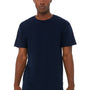 Bella + Canvas Mens Long Body Urban Short Sleeve Crewneck T-Shirt - Navy Blue