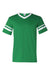 Augusta Sportswear 360 Mens Short Sleeve V-Neck T-Shirt Kelly Green/White Model Flat Front