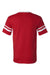 Augusta Sportswear 360 Mens Short Sleeve V-Neck T-Shirt Red/White Model Flat Back