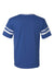 Augusta Sportswear 360 Mens Short Sleeve V-Neck T-Shirt Royal Blue/White Model Flat Back