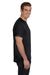 Bella + Canvas 3021 Mens Jersey Short Sleeve Crewneck T-Shirt w/ Pocket Black Model Side