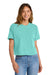 Comfort Colors 3023CL Womens Short Sleeve Crewneck T-Shirt Chalky Mint Green Model Front