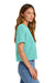 Comfort Colors 3023CL Womens Short Sleeve Crewneck T-Shirt Chalky Mint Green Model Side