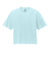 Comfort Colors 3023CL Womens Short Sleeve Crewneck T-Shirt Chambray Blue Flat Front