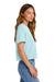 Comfort Colors 3023CL Womens Short Sleeve Crewneck T-Shirt Chambray Blue Model Side