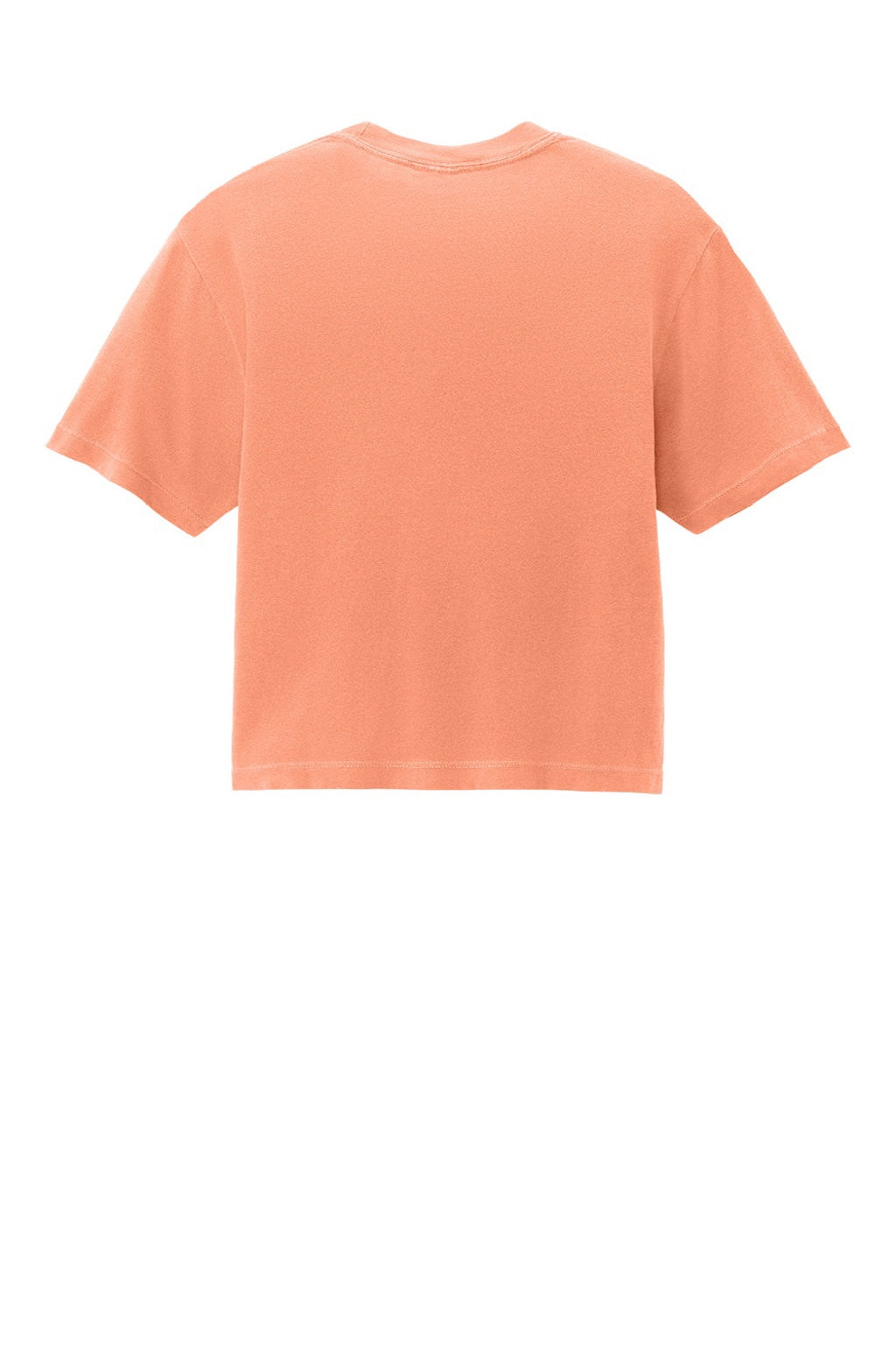 Comfort Colors 3023CL Womens Short Sleeve Crewneck T-Shirt Neon Cantloupe Orange Flat Back