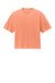 Comfort Colors 3023CL Womens Short Sleeve Crewneck T-Shirt Neon Cantloupe Orange Flat Front