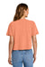 Comfort Colors 3023CL Womens Short Sleeve Crewneck T-Shirt Neon Cantloupe Orange Model Back