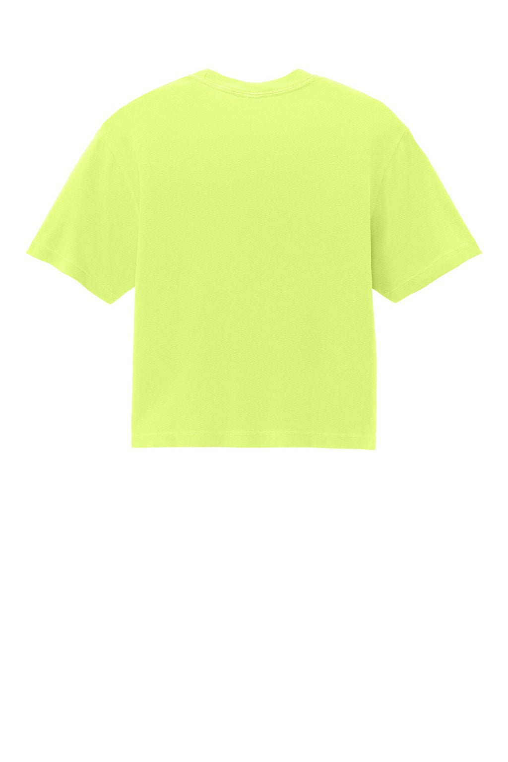 Comfort Colors 3023CL Womens Short Sleeve Crewneck T-Shirt Neon Lemon Yellow Flat Back