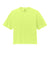 Comfort Colors 3023CL Womens Short Sleeve Crewneck T-Shirt Neon Lemon Yellow Flat Front
