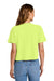 Comfort Colors 3023CL Womens Short Sleeve Crewneck T-Shirt Neon Lemon Yellow Model Back