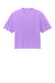 Comfort Colors 3023CL Womens Short Sleeve Crewneck T-Shirt Neon Violet Purple Flat Front