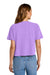 Comfort Colors 3023CL Womens Short Sleeve Crewneck T-Shirt Neon Violet Purple Model Back