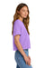 Comfort Colors 3023CL Womens Short Sleeve Crewneck T-Shirt Neon Violet Purple Model Side
