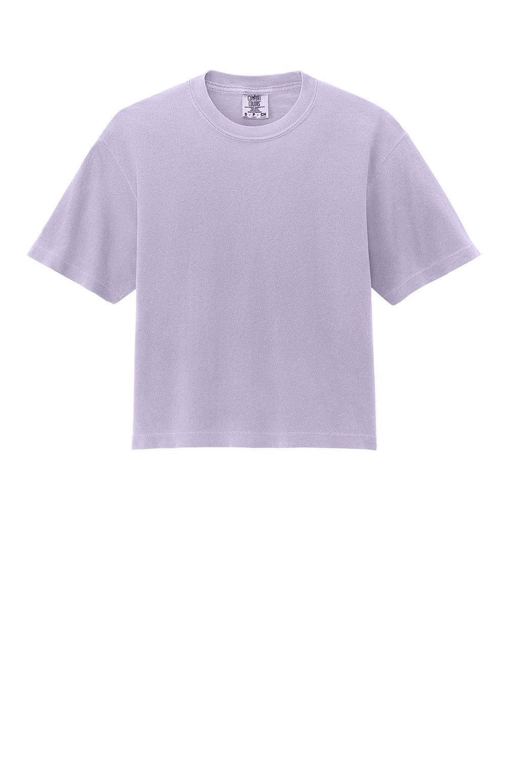 コットン Comfort Colors 3023CL Womens Orchid Purple Short Sleeve Crewneck T