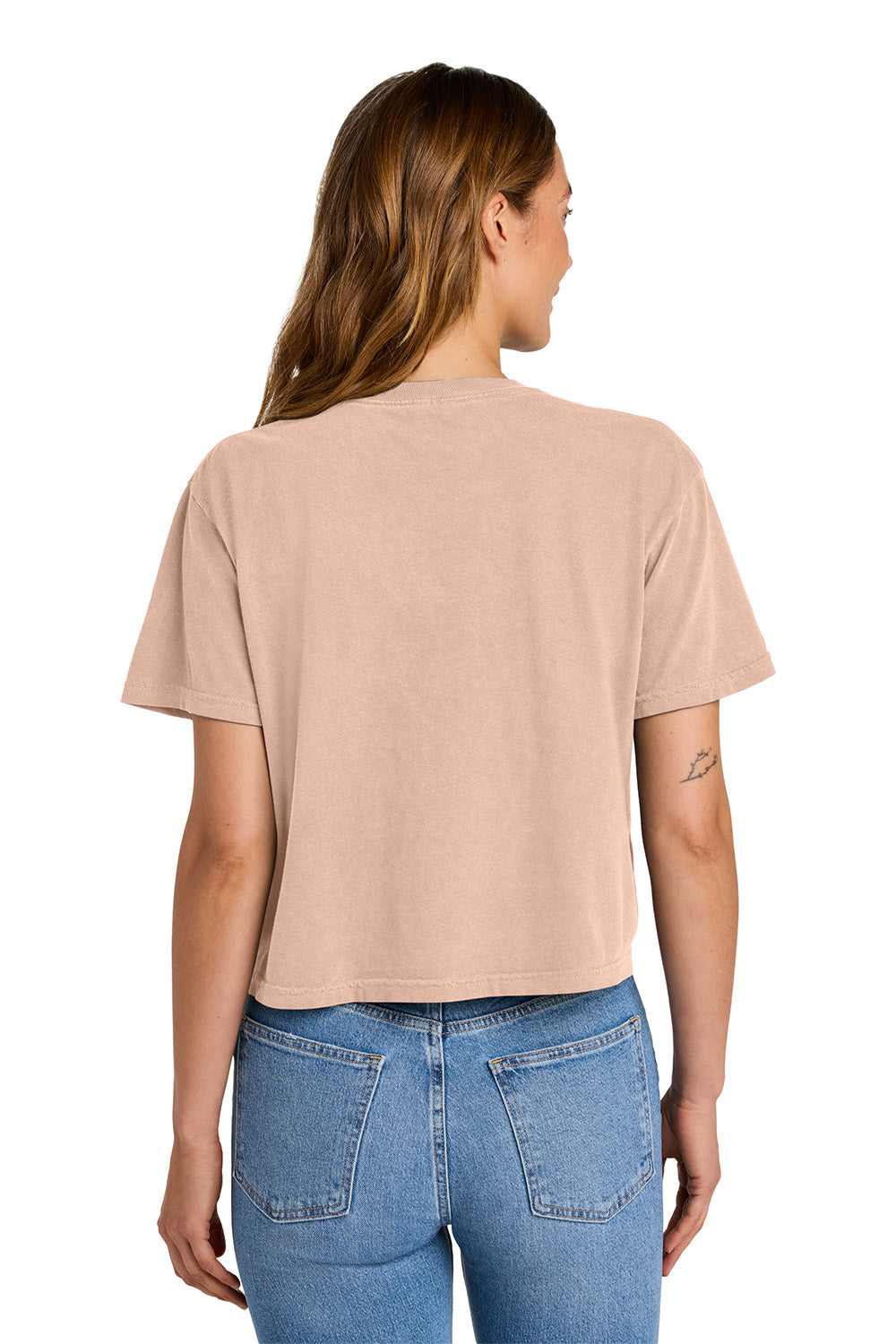 Comfort Colors 3023CL Womens Short Sleeve Crewneck T-Shirt Peachy Model Back