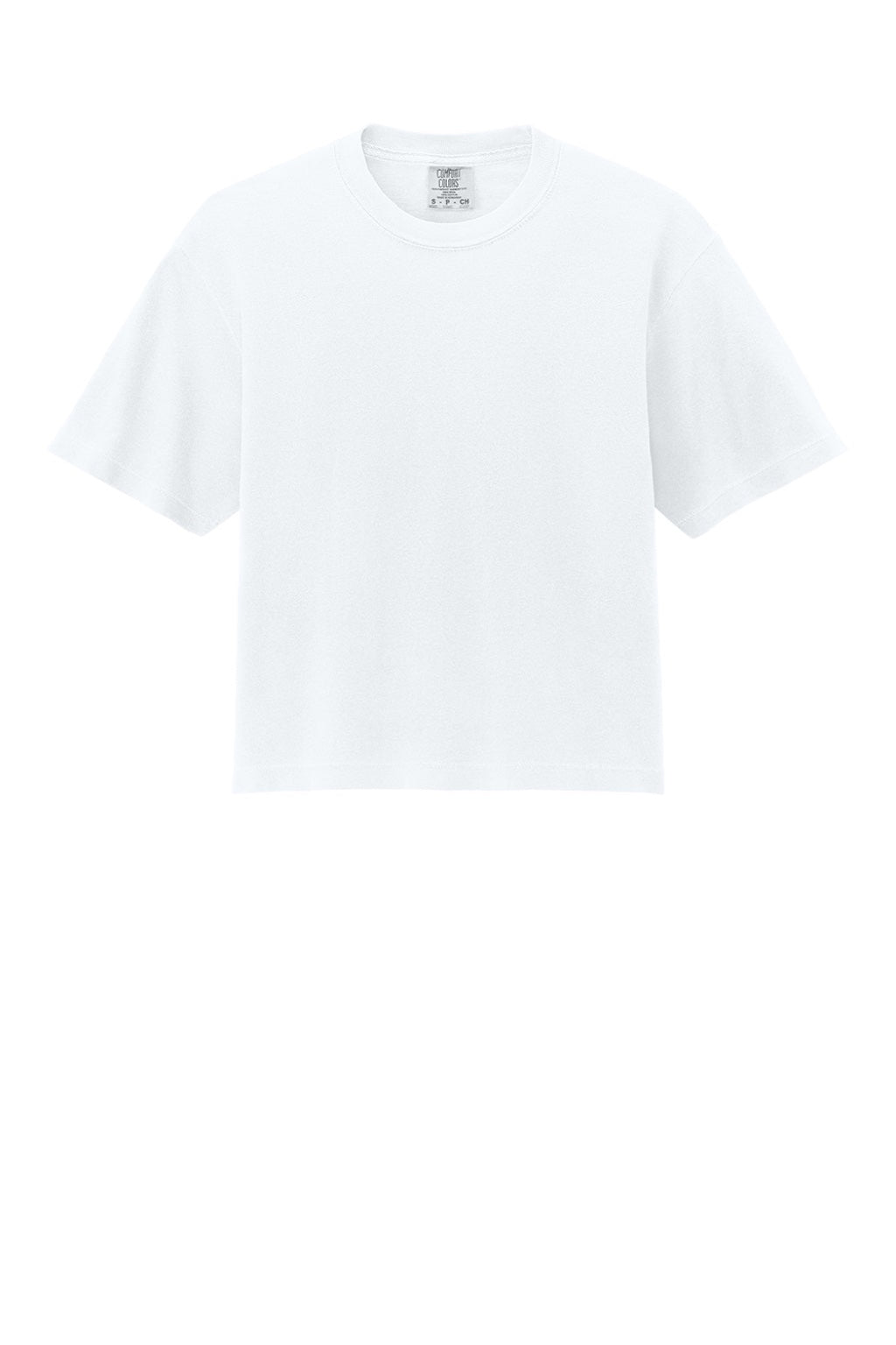 Comfort Colors 3023CL Womens Short Sleeve Crewneck T-Shirt White Flat Front