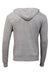 Threadfast Apparel 302Z Mens Full Zip Hooded Sweatshirt Hoodie w/ Pockets Grey Flat Back