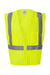 Kishigo 1085-1086 Unisex Ultra Cool Mesh Vest w/ Pockets Lime Green Flat Front
