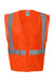 Kishigo 1085-1086 Unisex Ultra Cool Mesh Vest w/ Pockets Orange Flat Front