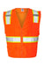 Kishigo 1163-1164 Unisex Ultra Cool Solid Front Vest w/ Mesh Back Orange Flat Front