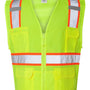 Kishigo Unisex Ultra Cool Solid Front Vest w/ Mesh Back - Lime Green