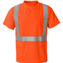 Kishigo Mens High Performance Moisture Wicking Microfiber Short Sleeve Crewneck T-Shirt w/ Pocket - Orange - NEW