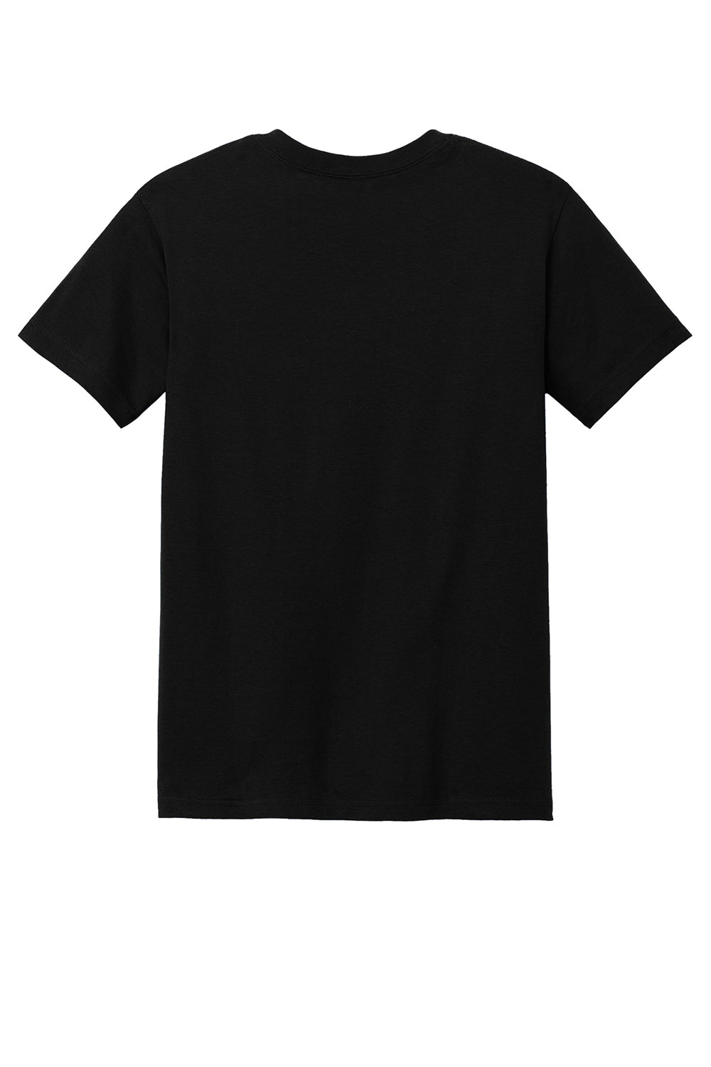 American Apparel 1301/AL1301 Mens Short Sleeve Crewneck T-Shirt Black Flat Back