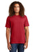 American Apparel 1301 Mens Short Sleeve Crewneck T-Shirt Cardinal Red Model Front